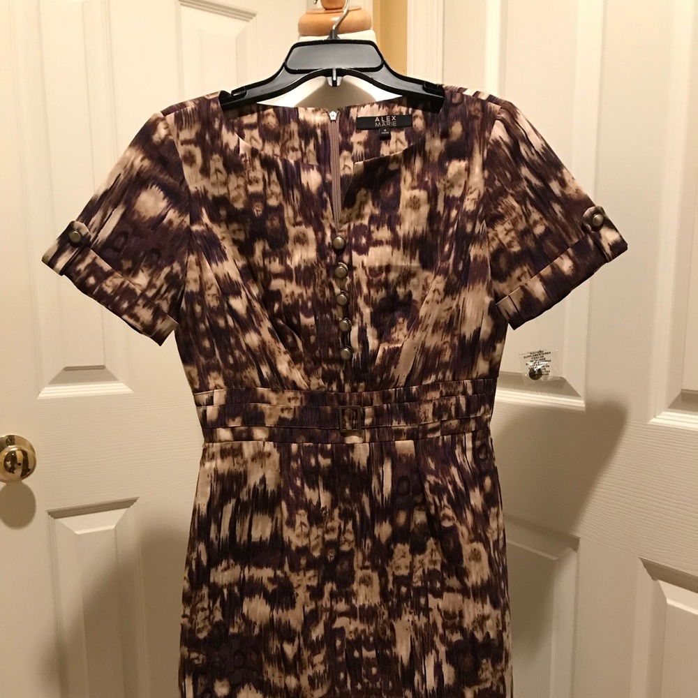 Alex Marie (Dillards) multicolored dress, size 4